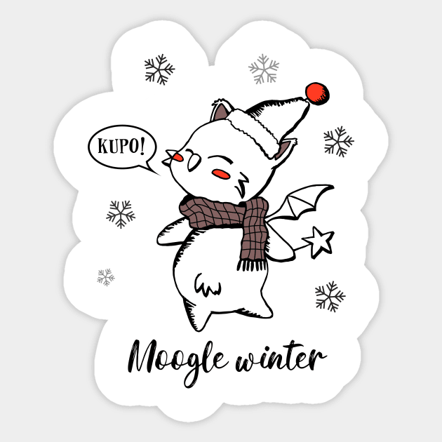 Moogle Winter Sticker by geekmethat